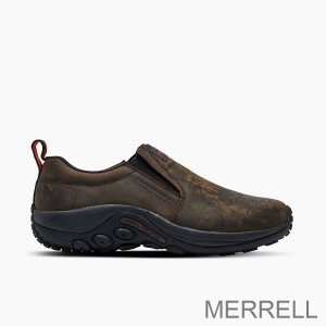 Sapatos de trabalho Merrell Outlet Jungle Moc Leather SR Largura Masculina Marrom